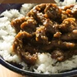It is easy to make this amazingly flavorful Mongolian Beef at home. Doing take out for a large crowd can get expensive, but with this recipe you will be a able to have that take out flavor on a much smaller budget.