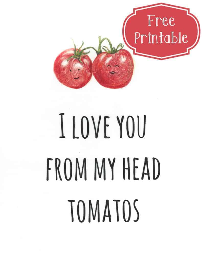 Tomato Love Free Printable | Intentional Hospitality