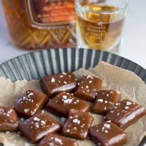 Salted Maple Whiskey Caramels
