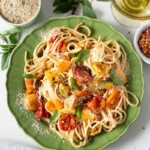 spaghetti on a plate
