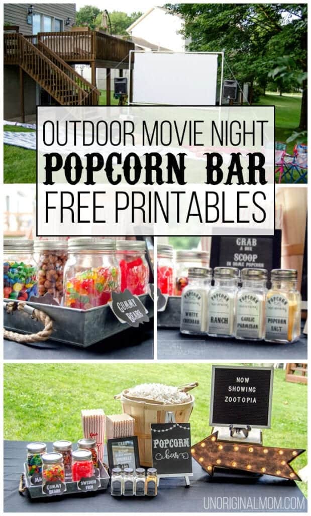 outdoor movie party theme ideas
