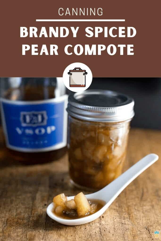 Brandy Spiced Pear Compote