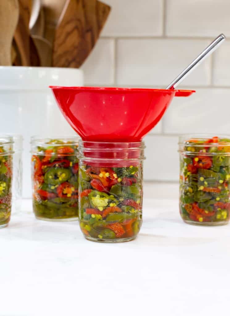 canned cowboy candy packed in jars