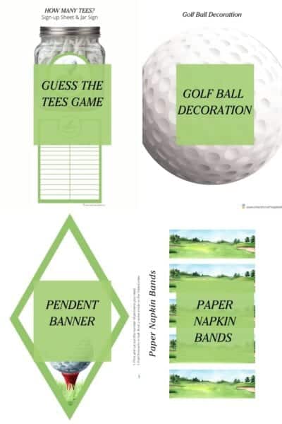Golf Party Printable Decorations and Games - Intentional Hospitality