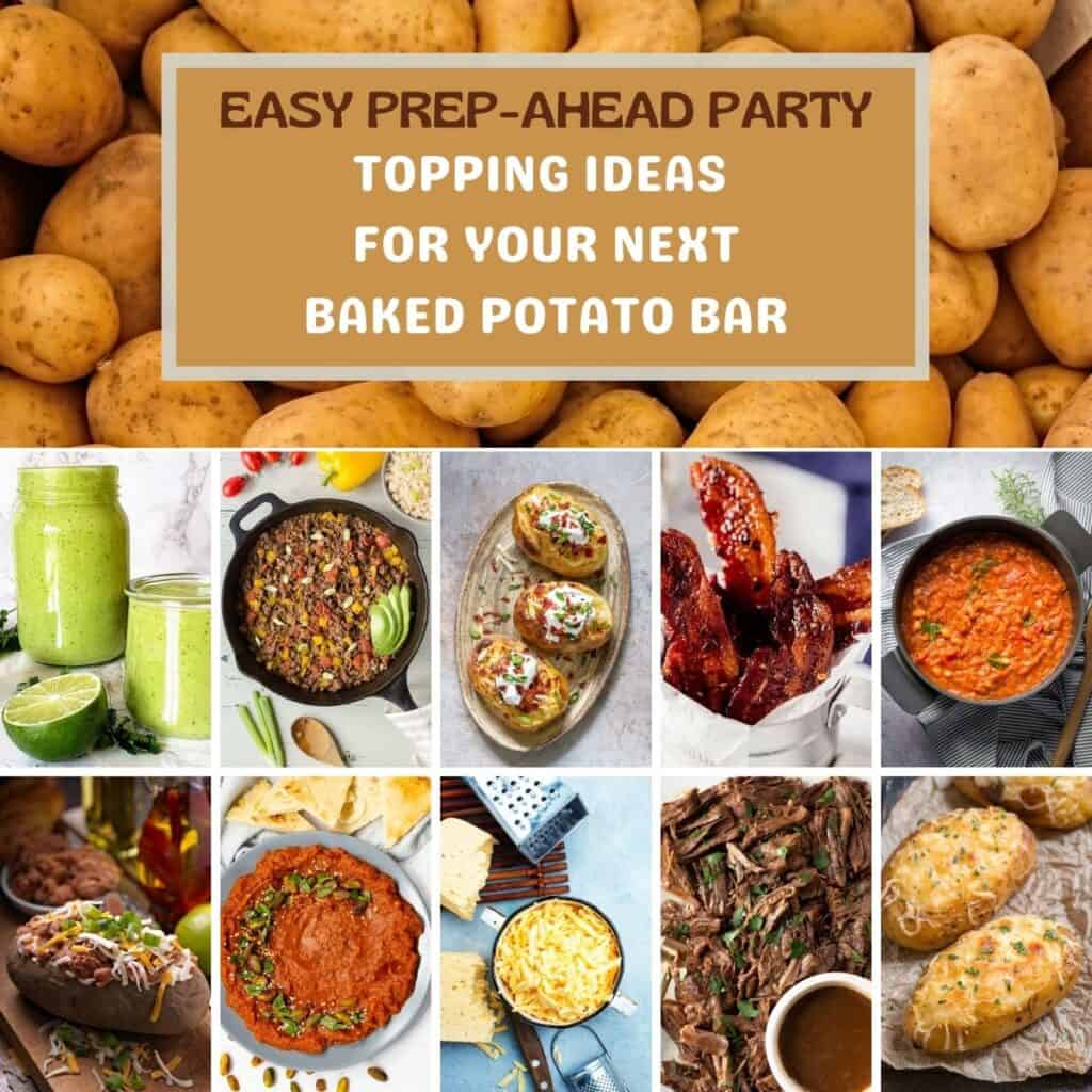 what to serve with baked potato bar, Easy Topping Ideas For What To Serve With Baked Potato Bar
