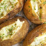 Perfect Air Fryer Baked Potatoes Recipe salt and pepper
