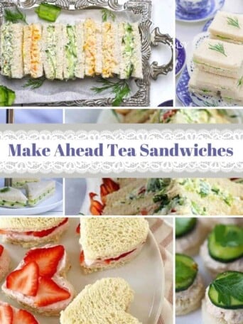 tea sandwiches on trays
