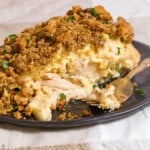 4 Ingredient Slow Cooker chicken with fork