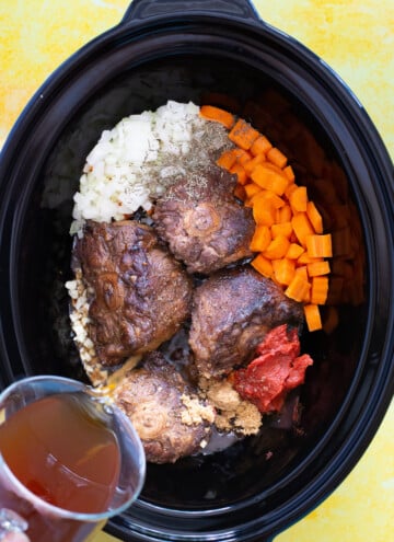 oxtail carrots onions broth tomato paste garlic brown sugar