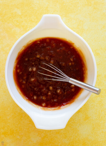 homemade bbq sauce in a bowl