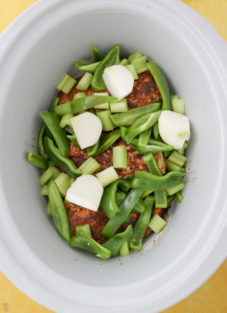 cajun sauteed chicken in crock pot