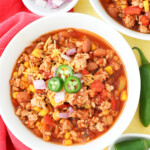 Savory Ground Turkey Chili in the Crock Pot