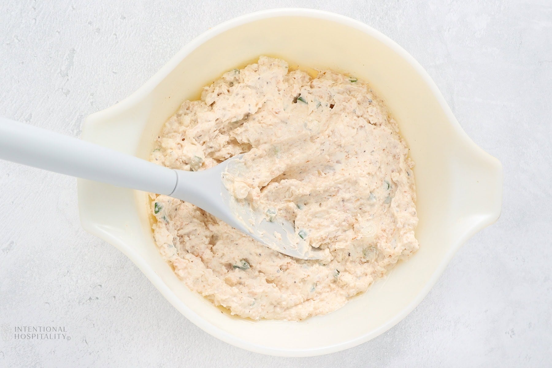 cream cheese and sour cream whipped together