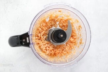 shrimp in food processor