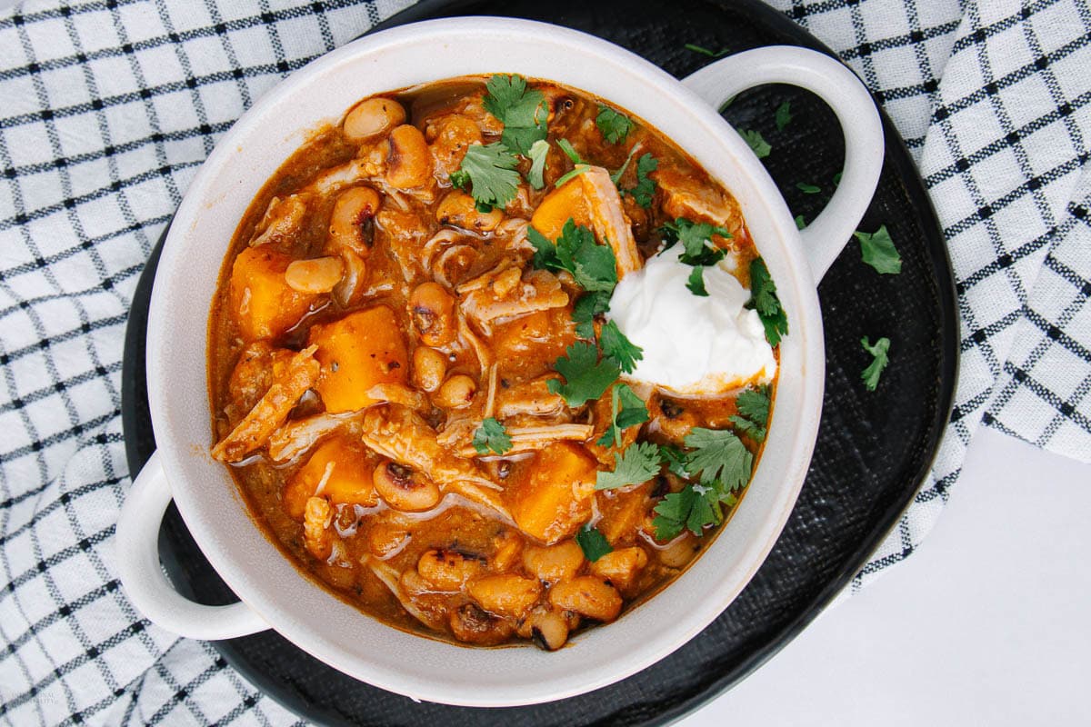 Southern Slow Cooker Black Eyed Peas Soup