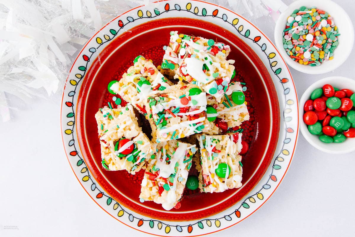 Festive Christmas Rice Krispie Treats