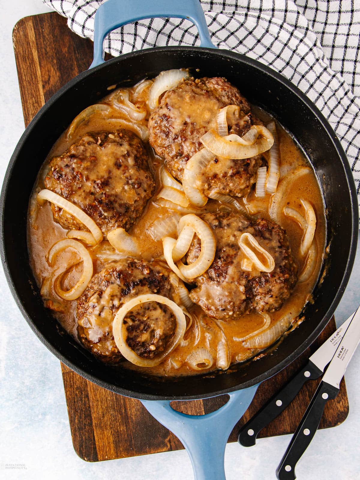Hamburger Steaks with Onion Gravy